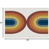 RUGGABLE Washable Modern Area Rug – Absida Rainbow 5×7, Stain-Resistant, Non-Slip – Medium Machine Washable Rugs for Living Room, Bedroom, Hallway, Entryway & Office–with Standard Pad(Rainbow – Cushioned Pad)