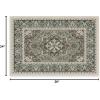 RUGGABLE Washable Vintage Runner Rug – Hendesi Heriz Abalone 2.5×7, Stain-Resistant, Non-Slip Hallway Runner – Machine Washable Rug for Hallway, Entryway, Living Room & Kitchen–with Standard Pad(Sage – Standard Pad)