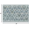RUGGABLE x Disney Washable Area Rug – Trellis Blue 3×5, Stain-Resistant, Non-Slip – Small Machine Washable Rugs for Living Room, Bedroom, Hallway, Entryway & Office–with Standard Pad(Mickey Trellis Blue – Standard Pad)