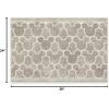 RUGGABLE x Disney Washable Area Rug – Trellis Blue 3×5, Stain-Resistant, Non-Slip – Small Machine Washable Rugs for Living Room, Bedroom, Hallway, Entryway & Office–with Standard Pad(Mickey Trellis Grey – Cushioned Pad)