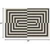 RUGGABLE x Jonathan Adler Machine Washable Modern Runner Rug – Inkdrop Camel & Ivory 2.5×7, Stain-Resistant, Non-Slip – Washable Rug for Hallway, Entryway, Living Room & Kitchen–with Standard Pad(Op Art Charcoal – Standard Pad)