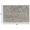 RUGGABLE x Keith Haring Machine Washable Area Rug – Freestyle Black & Ivory 2×3, Stain-Resistant, Non-Slip – Small Rugs for Living Room, Bedroom, Hallway, Entryway & Bathroom–with Standard Pad