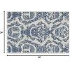 RUGGABLE x Star Wars Washable Area Rug – Grogu Trellis Ash Grey 3×5, Stain-Resistant, Non-Slip – Small Machine Washable Rugs for Living Room, Bedroom, Hallway, Entryway & Office–with Standard Pad(Dark Side Damask Blue – Cushioned Pad)