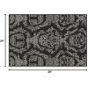 RUGGABLE x Star Wars Washable Area Rug – Grogu Trellis Ash Grey 3×5, Stain-Resistant, Non-Slip – Small Machine Washable Rugs for Living Room, Bedroom, Hallway, Entryway & Office–with Standard Pad(Dark Side Damask Black – Standard Pad)