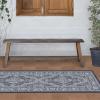RUGGABLE Washable Area Rug – Outdoor Allura Copper Sage 5×7, Stain-Resistant, Non-Slip – Medium Machine Washable Rugs for Entryway, Patio, Balcony, Deck, & Porch–with Standard Pad(Allura Soft Navy – Standard Pad)