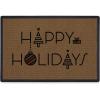 imageRUGGABLE Washable Front Doormat  Hohoho Red and Green 2x3 IndoorOutdoor Doormat  FadeResistant Durable NonSlip  Welcome Mat for Entryway Hallway Bathroom ampamp Decor  with Standard PadDeco Greeting Coir  Standard Pad