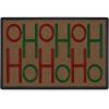 RUGGABLE Washable Front Doormat – Hohoho Red and Green 2×3 Indoor/Outdoor Doormat – Fade–Resistant, Durable, Non–Slip – Welcome Mat for Entryway, Hallway, Bathroom, & Decor – with Standard Pad(Hohoho Red and Green – Standard Pad)