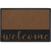 RUGGABLE Washable Front Doormat – Welcome 2×3 Indoor/Outdoor Doormat – Fade–Resistant, Durable, Non–Slip – Welcome Mat for Entryway, Hallway, Bathroom, & Decor – with Standard Pad(Welcome)