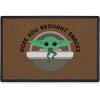 RUGGABLE Washable Front Doormat–Green Grogu Galactic Welcome Greeting 2×3 Indoor/Outdoor Doormat–Fade–Resistant, Durable, Non–Slip–Welcome Mat for Entryway, Hallway, Bathroom, Decor-with Standard Pad(Green Grogu Snacks – Standard Pad)