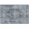 RUGGABLE Washable Vintage Area Rug – Kamran Hazel 3×5, Stain-Resistant, Non-Slip – Small Machine Washable Rugs for Living Room, Bedroom, Hallway, Entryway & Office–with Standard Pad(Blue Admiral – Kamran – Standard Pad)