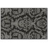 RUGGABLE x Star Wars Washable Area Rug – Grogu Trellis Ash Grey 3×5, Stain-Resistant, Non-Slip – Small Machine Washable Rugs for Living Room, Bedroom, Hallway, Entryway & Office–with Standard Pad(Dark Side Damask Black – Cushioned Pad)