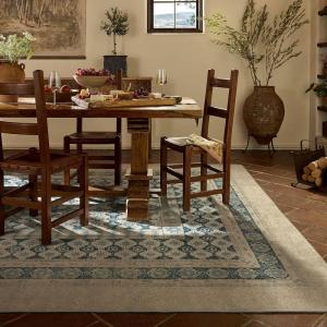 RUGGABLE Machine Washable Area Rug – Founders Cyrus Black 2×3, Stain-Resistant, Non-Slip – Small Washable Rugs for Living Room, Bedroom, Hallway, Entryway & Office–with Standard Pad(Neutral & Blue)