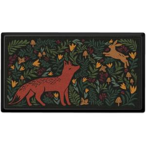 RUGGABLE Washable Front Doormat – Welcome 2×3 Indoor/Outdoor Doormat – Fade–Resistant, Durable, Non–Slip – Welcome Mat for Entryway, Hallway, Bathroom, & Decor – with Standard Pad(Woodland Friends Multicolor – Large Doormat)