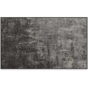 RUGGABLE Washable Modern Area Rug – Impasto Natural 3×5, Stain-Resistant, Non-Slip – Small Machine Washable Rugs for Living Room, Bedroom, Hallway, Entryway & Office–with Standard Pad(Grey Scale – Standard Pad)