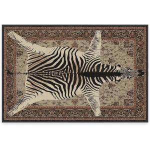 RUGGABLE x Iris Apfel Machine Washable Modern Area Rug – Birds of A Feather Neutral 3×5, Stain-Resistant, Non-Slip – Small Rugs for Living Room, Bedroom, Hallway, Entryway & Office–with Cushioned Pad(Safari Hazel – Cushioned Pad)