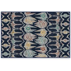 RUGGABLE x Star Wars Washable Area Rug – Corellian Ikat Navy 2×3, Stain-Resistant, Non-Slip – Small Machine Washable Rugs for Living Room, Bedroom, Hallway, Entryway & Bathroom–with Standard Pad