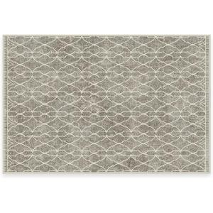 RUGGABLE x Star Wars Washable Area Rug – Grogu Trellis Ash Grey 3×5, Stain-Resistant, Non-Slip – Small Machine Washable Rugs for Living Room, Bedroom, Hallway, Entryway & Office–with Standard Pad(Grogu Trellis Ash Grey – Cushioned Pad)
