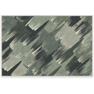 RUGGABLE x Star Wars Washable Area Rug – Grogu Trellis Ash Grey 3×5, Stain-Resistant, Non-Slip – Small Machine Washable Rugs for Living Room, Bedroom, Hallway, Entryway & Office–with Standard Pad(C – Rogue Squadron Dark Sage – Standard Pad)