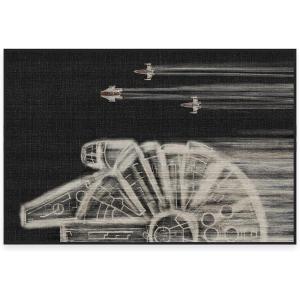 RUGGABLE x Star Wars Washable Area Rug – Grogu Trellis Ash Grey 3×5, Stain-Resistant, Non-Slip – Small Machine Washable Rugs for Living Room, Bedroom, Hallway, Entryway & Office–with Standard Pad(A – the Rebellion – Standard Pad)