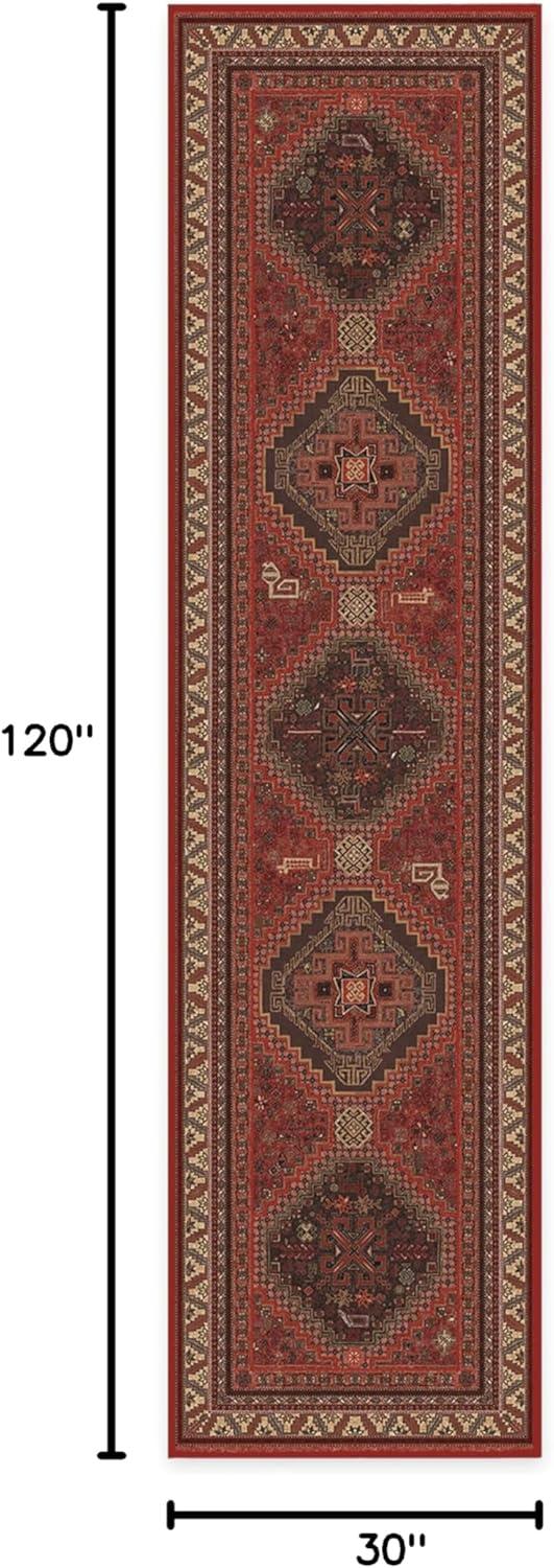 imageRUGGABLE Washable Area Rug Zareen Scarlet Red 2x3 StainResistant NonSlip Small Machine Washable Rugs for Living Room Bedroom Hallway Entryway ampamp Bathroomwith Standard PadScarlet Red Cushioned Pad