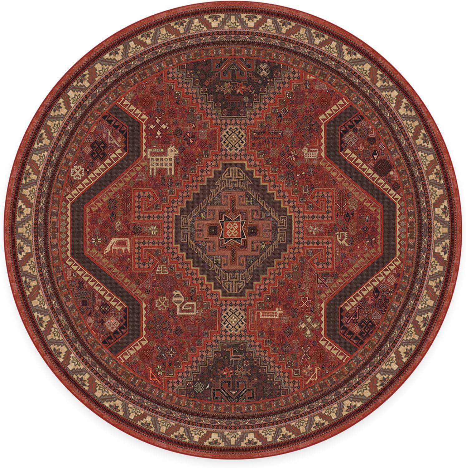 imageRUGGABLE Washable Area Rug Zareen Scarlet Red 2x3 StainResistant NonSlip Small Machine Washable Rugs for Living Room Bedroom Hallway Entryway ampamp Bathroomwith Standard PadScarlet Red Cushioned Pad