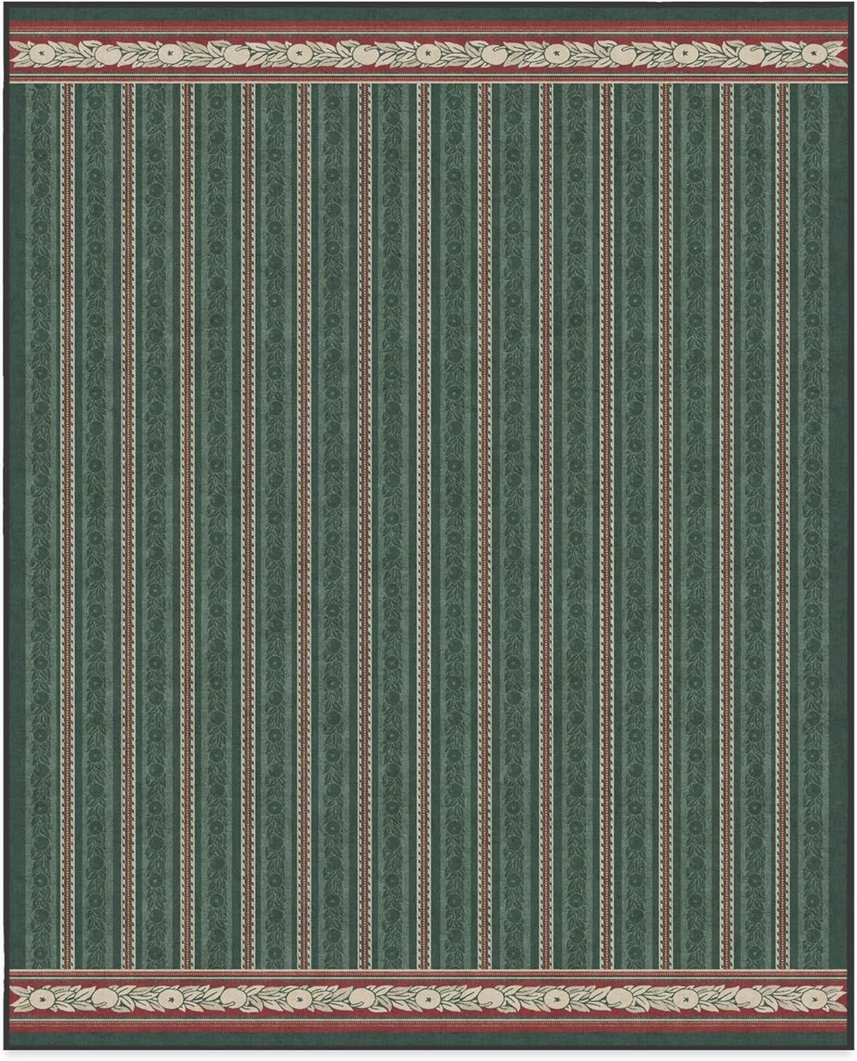 imageRUGGABLE x Morris ampamp Co Washable Runner Rug Mallow Rust Red 25x7 StainResistant NonSlip Hallway Runner Machine Washable Rug for Hallway Entryway Living Room ampamp Kitchenwith Standard PadFruit Stripe Spruce Green Standard Pad