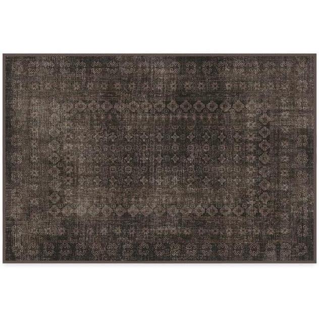 imageRUGGABLE Machine Washable Runner Rug  Founders Cyrus Black 25x7 StainResistant NonSlip  Washable Rug for Hallway Entryway Living Room ampamp Kitchenwith Standard PadCyrus Black  Standard Pad