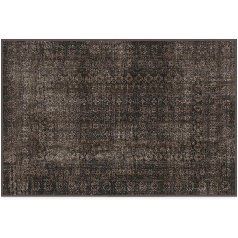 imageRUGGABLE Machine Washable Runner Rug  Founders Cyrus Black 25x7 StainResistant NonSlip  Washable Rug for Hallway Entryway Living Room ampamp Kitchenwith Standard PadCyrus Black  Cushioned Pad