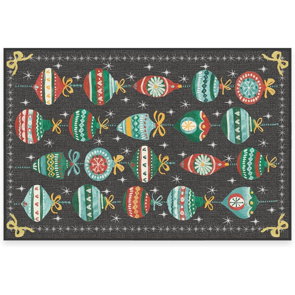 imageRUGGABLE Washable Plaid Area Rug  Dress Stewart Tartan White 2x3 StainResistant NonSlip  Small Machine Washable Rugs for Living Room Bedroom Hallway Entryway ampamp Bathroomwith Standard PadFestive Garland Multicolor  Cushioned Pad