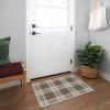 RUGGABLE Washable Plaid Area Rug – Dress Stewart Tartan White 2×3, Stain-Resistant, Non-Slip – Small Machine Washable Rugs for Living Room, Bedroom, Hallway, Entryway & Bathroom–with Standard Pad(A – Dress Stewart Tartan White – Cushioned Pad)