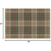 RUGGABLE Washable Plaid Area Rug – Dress Stewart Tartan White 2×3, Stain-Resistant, Non-Slip – Small Machine Washable Rugs for Living Room, Bedroom, Hallway, Entryway & Bathroom–with Standard Pad(A – Dress Stewart Tartan Khaki – Standard Pad)
