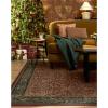 RUGGABLE x Morris & Co Washable Runner Rug – Mallow Rust Red 2.5×7, Stain-Resistant, Non-Slip Hallway Runner – Machine Washable Rug for Hallway, Entryway, Living Room & Kitchen–with Standard Pad(Acorn Amber Red – Standard Pad)