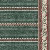 RUGGABLE x Morris & Co Washable Runner Rug – Mallow Rust Red 2.5×7, Stain-Resistant, Non-Slip Hallway Runner – Machine Washable Rug for Hallway, Entryway, Living Room & Kitchen–with Standard Pad(Fruit Stripe Spruce Green – Standard Pad)
