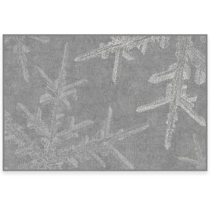 RUGGABLE Washable Plaid Area Rug – Dress Stewart Tartan White 2×3, Stain-Resistant, Non-Slip – Small Machine Washable Rugs for Living Room, Bedroom, Hallway, Entryway & Bathroom–with Standard Pad(Snowflake Silver – Cushioned Pad)