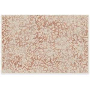 RUGGABLE x Morris & Co Washable Runner Rug – Mallow Rust Red 2.5×7, Stain-Resistant, Non-Slip Hallway Runner – Machine Washable Rug for Hallway, Entryway, Living Room & Kitchen–with Standard Pad(Mallow Rust Red – Standard Pad)