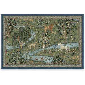 RUGGABLE x Morris & Co Washable Runner Rug – Mallow Rust Red 2.5×7, Stain-Resistant, Non-Slip Hallway Runner – Machine Washable Rug for Hallway, Entryway, Living Room & Kitchen–with Standard Pad(Owl & Willow Green – Cushioned Pad)