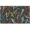 RUGGABLE Washable Halloween Area Rug – Bone Dance Multicolor 3×5, Stain-Resistant, Non-Slip – Small Machine Washable Rugs for Living Room, Bedroom, Hallway, Entryway & Office–with Standard Pad