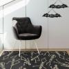 RUGGABLE Washable Halloween Area Rug – Bone Dance Black 3×5, Stain-Resistant, Non-Slip – Small Machine Washable Rugs for Living Room, Bedroom, Hallway, Entryway & Office–with Standard Pad
